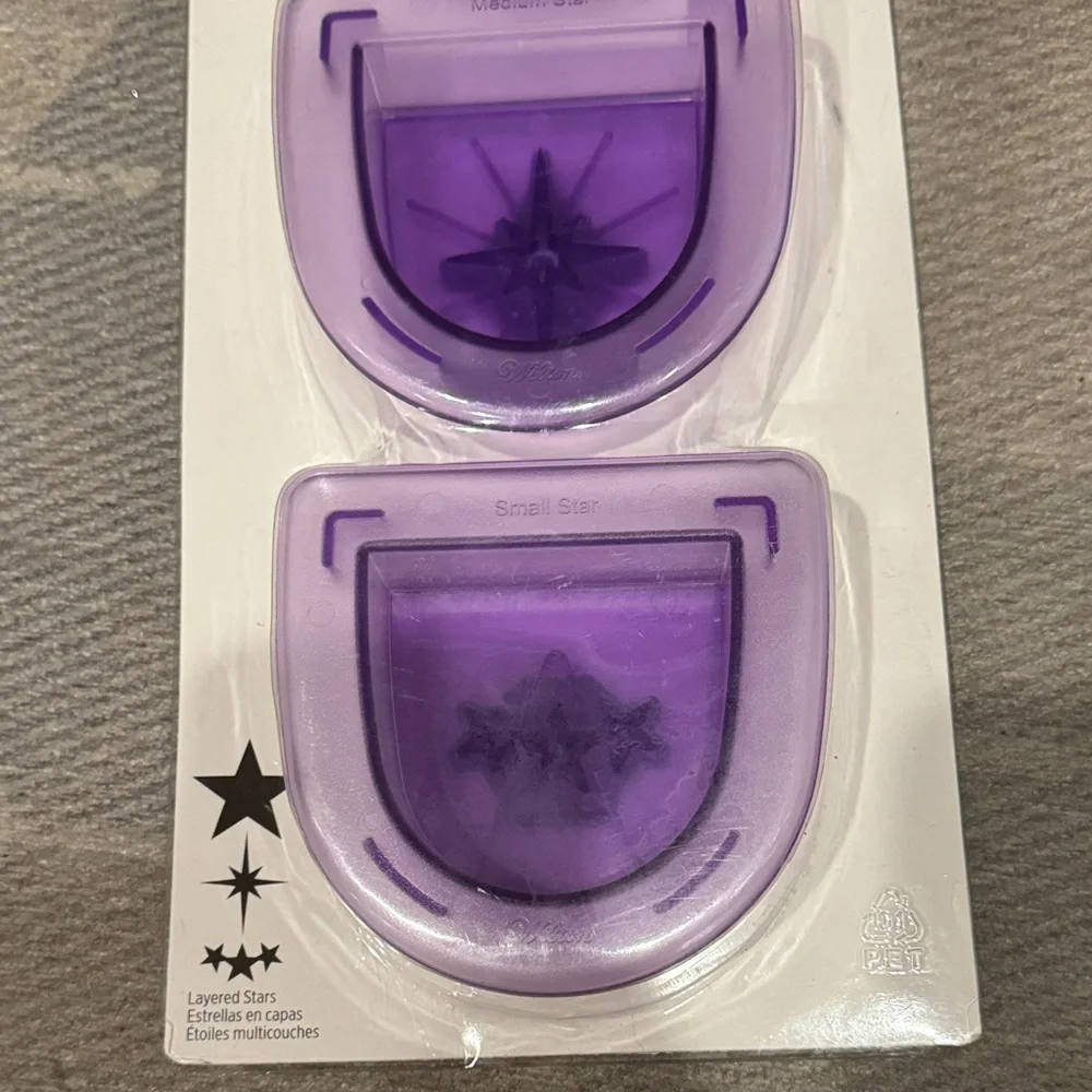 Wilton Sugar Sheets Cutting Insert set ( 3 Different Star Patterns)